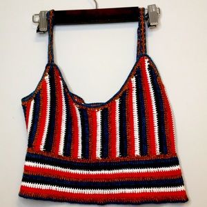 Honey Punch colorful crochet top